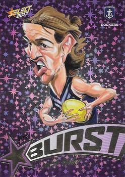 2017 Select Footy Stars - Starburst Caricatures Purple #SP24 Lachie Weller Front